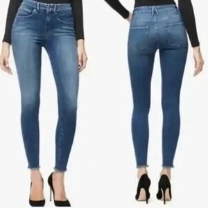 Good American Good Legs Skinny Jeans Blue319 High Rise Stretch Denim 2/26 NWOT